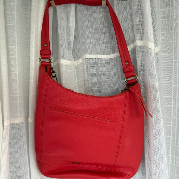 THE SAK Red Leather Shoulder Bag - Picture 1 of 3